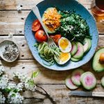 Healthy Mediterranean-style meal for menopause nutrition